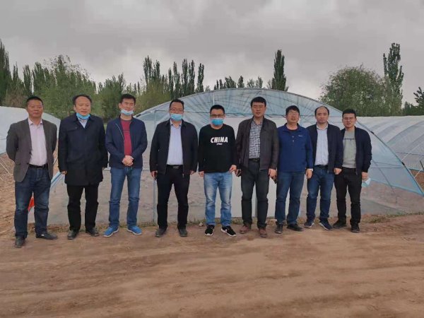 我公司专家与农业农村部农业机械化研究所专家及阿克苏农业局专家配合考察盐碱地